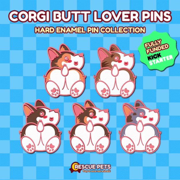 Corgi Butt Pin Pack